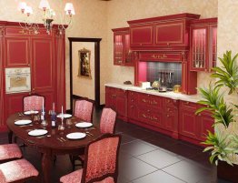 Купить Небольшая прямая кухня в ретро стиле в каталоге По фактуре