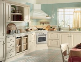Продажа Угловая классическая кухня с открытыми стелажами в каталоге Купить Угловая классическая кухня с открытыми стелажами в каталоге
