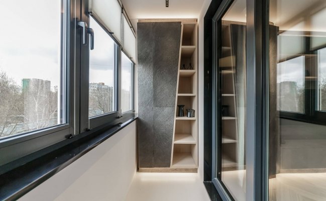 Шкаф-купе с ассиметрией