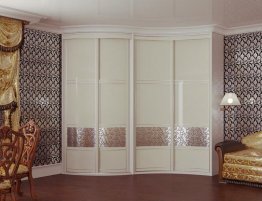 Продажа Белый радиусный шкаф-купе  в каталоге Купить Белый радиусный шкаф-купе  в каталоге