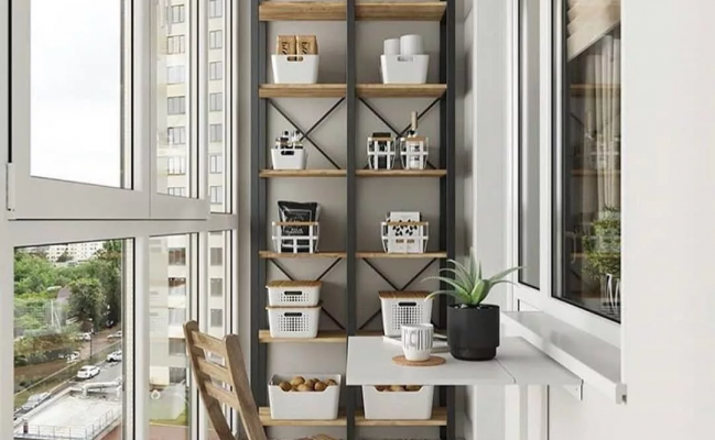 Шкаф-стеллаж в стиле лофт