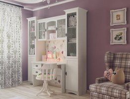 Продажа Шкаф с стеклянными фасадами и столом в каталоге Купить Шкаф с стеклянными фасадами и столом в каталоге