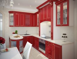 Продажа Классическая угловая кухня с перфорированными фасадами в каталоге Купить Классическая угловая кухня с перфорированными фасадами в каталоге