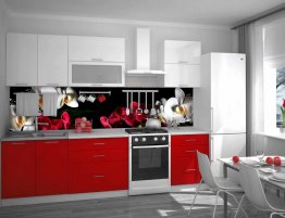 Продажа Небольшая кухня с фартуком с фотопечатью в каталоге Купить Небольшая кухня с фартуком с фотопечатью в каталоге