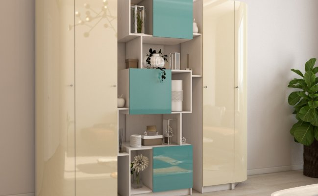 Радиусный шкаф-стеллаж