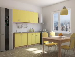 Продажа Кухня для небольшого помещения в желтом цвете в каталоге Купить Кухня для небольшого помещения в желтом цвете в каталоге
