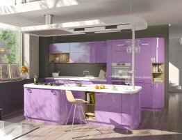 Продажа Небольшая прямая кухня с островом в каталоге Купить Небольшая прямая кухня с островом в каталоге