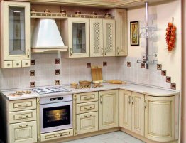 Продажа Светлая угловая кухня в стиле кантри в каталоге Купить Светлая угловая кухня в стиле кантри в каталоге