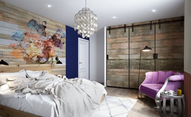Шкаф  в стиле лофт для спальни