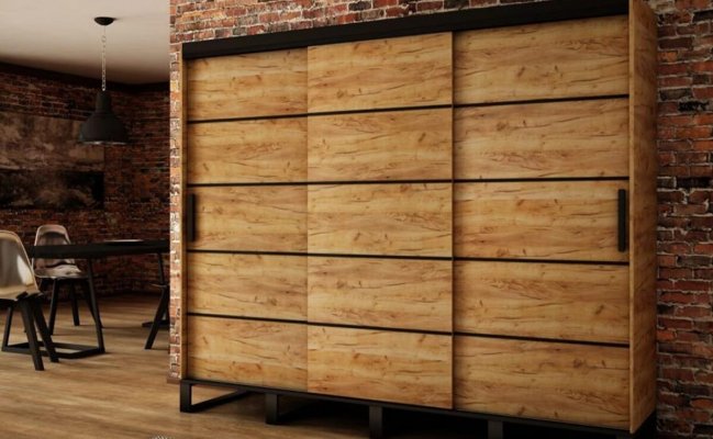 Шкаф купе в стиле лофт