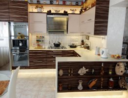 Продажа Кухня п-образная с открытыми стеллажами в каталоге Купить Кухня п-образная с открытыми стеллажами в каталоге