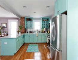 Купить Угловая кухня с навесными шкафами в каталоге Из пвх