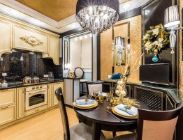 Продажа Кухня с черным фартуком в каталоге Купить Кухня с черным фартуком в каталоге