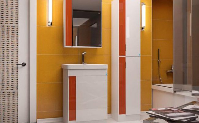 Шкаф-пенал для ванной комнаты