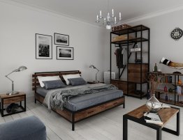 Продажа Открытый шкаф для спальни в стиле лофт в каталоге Купить Открытый шкаф для спальни в стиле лофт в каталоге