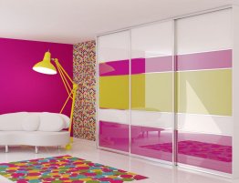 Продажа Шкаф-купе с цветным стеклом в каталоге Купить Шкаф-купе с цветным стеклом в каталоге