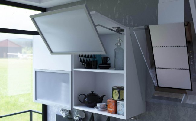 Светлая кухня лофт с островом 