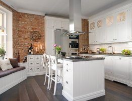 Продажа Большая угловая кухня с белыми фасадами в каталоге Купить Большая угловая кухня с белыми фасадами в каталоге