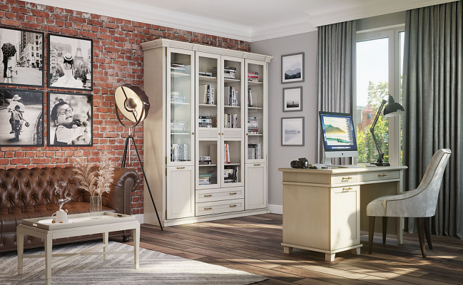 Шкаф для книг в стиле кантри