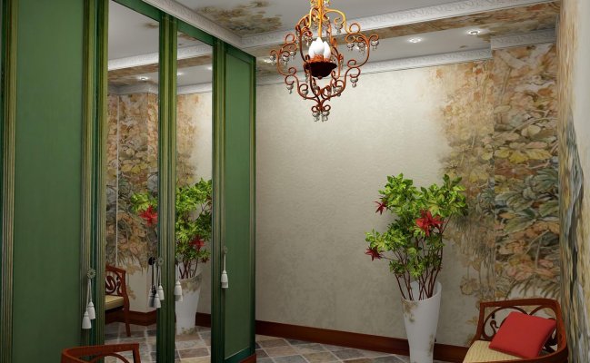 Шкаф для прихожей в стиле прованс