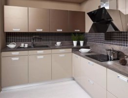Продажа Угловая кухня с фартуком плиткой в каталоге Купить Угловая кухня с фартуком плиткой в каталоге