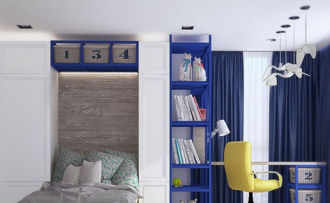 Шкаф-стеллаж для детской