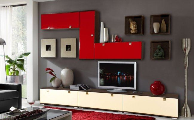 Двухцветная гостинная