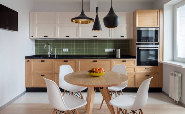 Небольшая кухня в скандинавском стиле