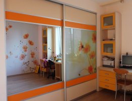 Продажа Встроенный шкаф купе с зеркалом и фотопечатью в каталоге Купить Встроенный шкаф купе с зеркалом и фотопечатью в каталоге