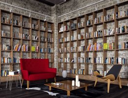 Купить Большой книжный стеллаж в каталоге По типу помещения