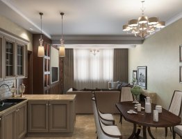 Продажа Кухня неоклассика совмещенная с гостиной в каталоге Купить Кухня неоклассика совмещенная с гостиной в каталоге