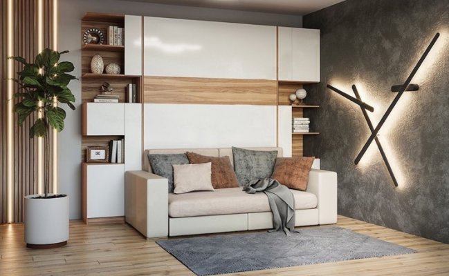 Шкаф-кровать с диваном