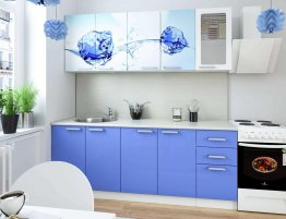 Продажа Прямая кухня с фотопечатью на фасадах в каталоге Купить Прямая кухня с фотопечатью на фасадах в каталоге