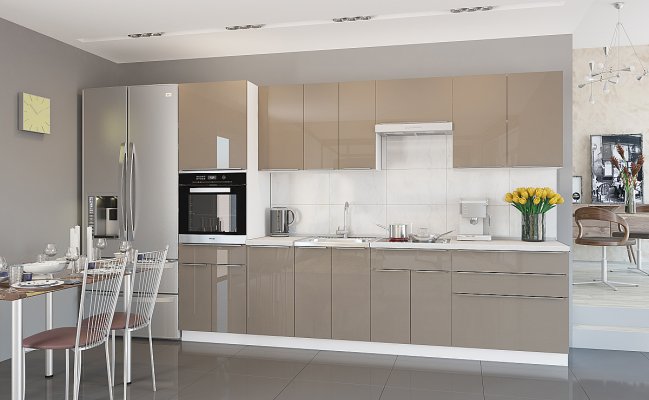 Небольшая пряма кухня 