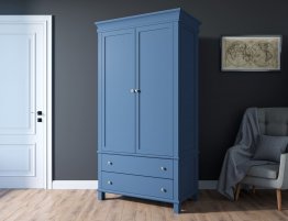 Продажа Двухстворчатый шкаф синего цвета в каталоге Купить Двухстворчатый шкаф синего цвета в каталоге